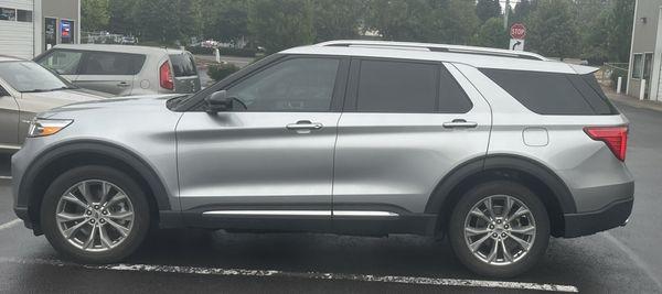 Front two windows tinted to match the stock Ford tint.