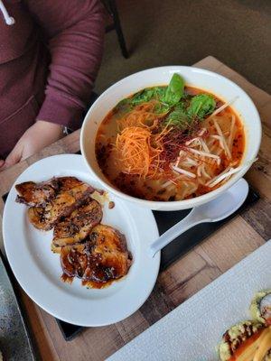 Spicy ramen with pork belly