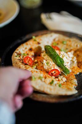 Chili cheese naan