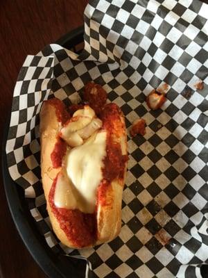 Meatball Parmesan sub