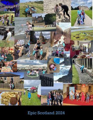 Montage of visit to Scotland