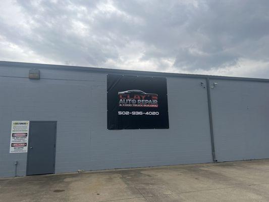 Finally got the new banner/sign hung up! Lookin good! Come see us for your food truck & trailer, or automotive needs!! 502-936-4020