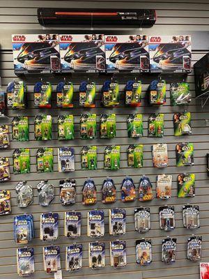 Star Wars is a big! Come check out our collection of new and old figures and vehicles