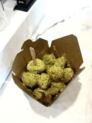 Pop 'Em: (Pistachio Lukumades Heaven)