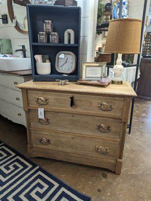 Beautiful refinished antique East lake chest of drawers