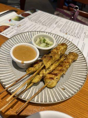 1. Chicken Satay (gf) ( 5 )