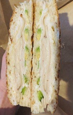 Turkey and Cheese Panini (added avocado)!!