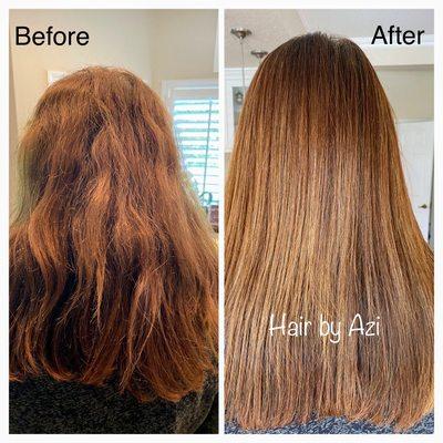 Brazilian blowout treatment