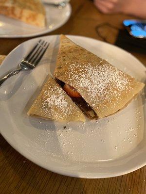 Strawberries and Nutella Crepe