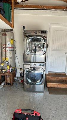 Washer / dryer stackable and combo unit repair