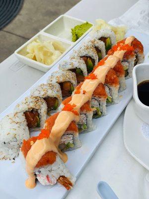 Spicy Salmon Avocado Roll & Fantasy Roll ~