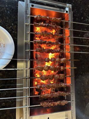 self-roasting skewers