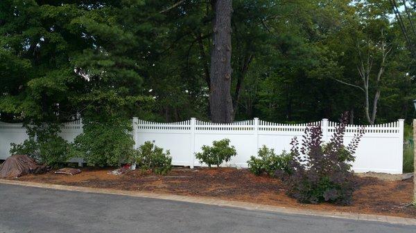 Vinyl Fence Install