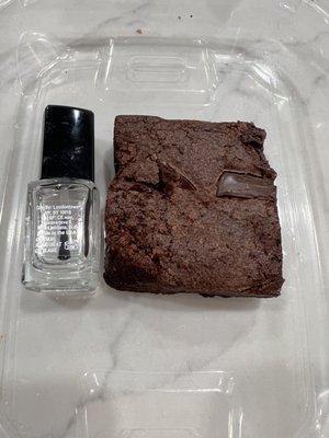 $8.99 brownie 2.45oz with NO CARAMEL sauce