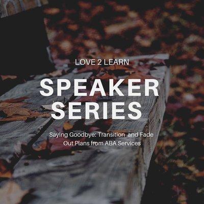 November 9th.  Speaker Series.  Free CEUs for BCBAs