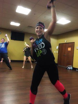 Andrea teaching Zumba Fitness!