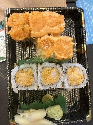 Spicy girl roll and Spicy Scallop Roll