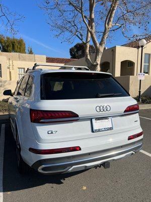 My new 2023 Audi Q7 Prestige