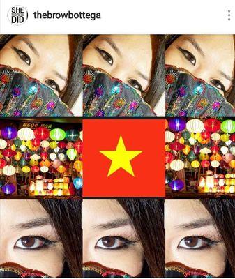 Brow Beauty from Vietnam *Actual Client*  The Brow Bottega Celebrates Diversity and Brow Beauty from Around the World~Janée  Angelíque