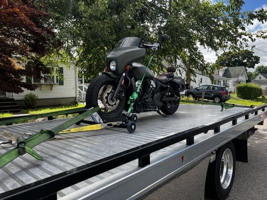 Motorcycle tow