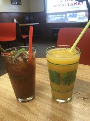 Bloody Mary and Mimosa