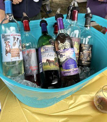 Sweet wines for tasting at the 2023 Dogtober Fest