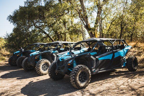 UTVS at trailhead where your fun begins!