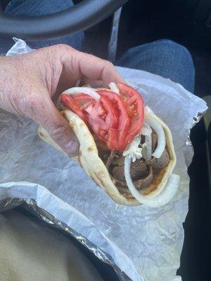 Huge Athenian style Gyro