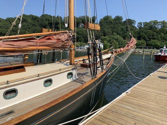 The bow of the Ginny Marie