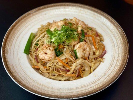 Yaki Soba (with chicken and Shrimps)