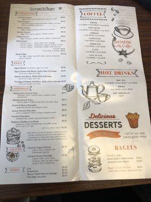 Menu Aug 2019