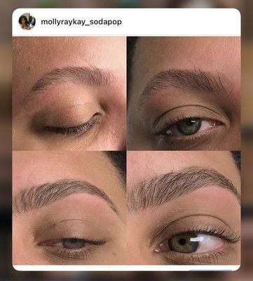 Brow wax! 

Service provider MollyRay