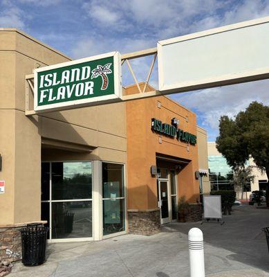 Exterior of the new Island Flavor Summerlin location -- good signage from W. Lake Mead as well!