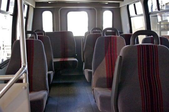 13 Passenger Minibus Interior