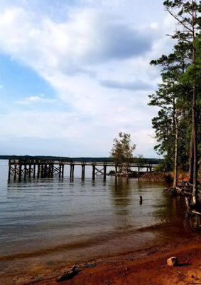 The pier is a nice place for fishing