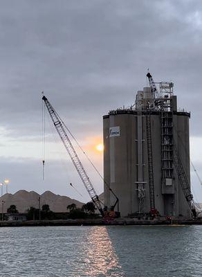 Rocket launch view of launch pad 40