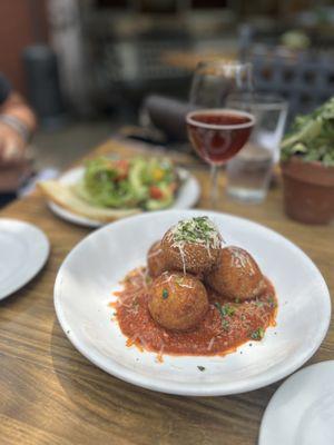 Fried risotto balls!