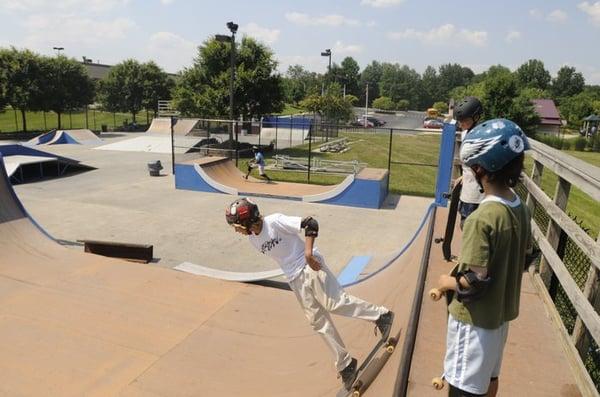 SkatePark - view from the half pipe.