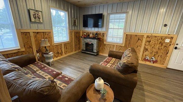 Living area in King Suite