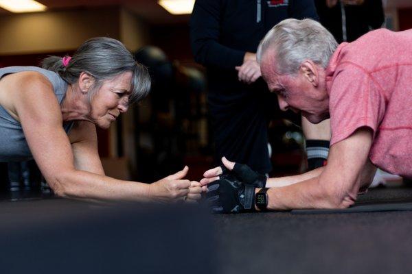 We offer Buddy Personal Training Sessions that make training more fun, cost effective and challenging with a partner.