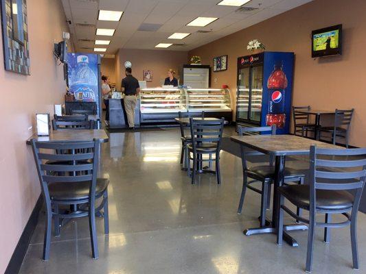 Counter and Dining Area