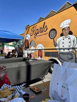 The truck and my food