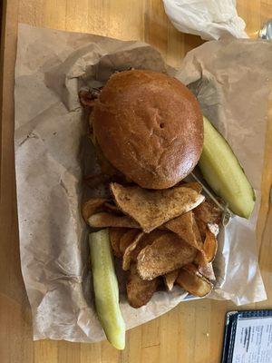 Forge Burger with Chips