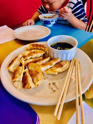 Pork pot stickers - yum!