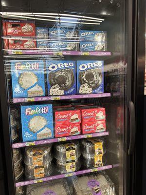 Nice to see a great selection of ice cream cakes!