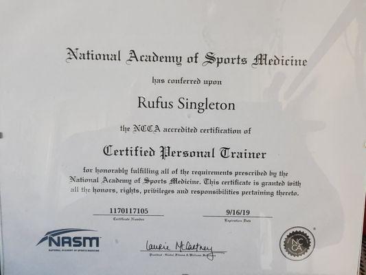 NASM CERTIFIED