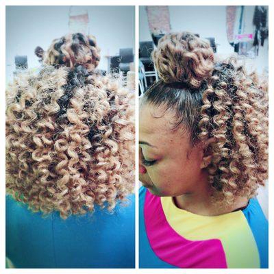 Crochet braids done  by SONIA