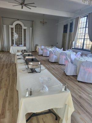 Penn bistro catering and event centers newly renovated venue room.