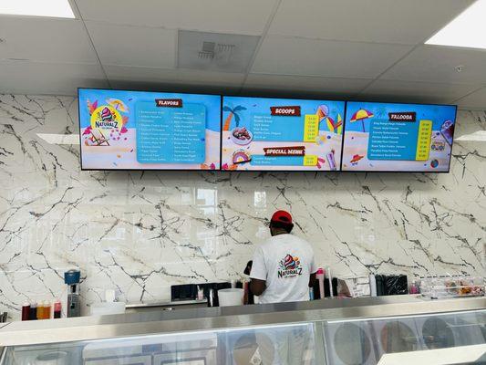 Menu for Naturalz Ice Cream Store