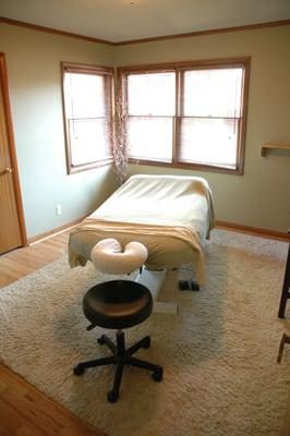 One of our four comfortable treatment rooms.